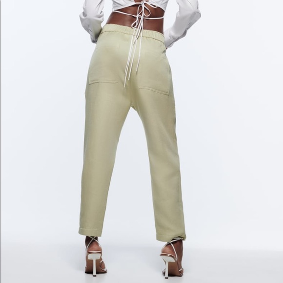 Cotton linen blend pant - Picture 4 of 7